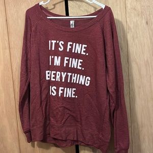 Instant Message XL sweatshirt